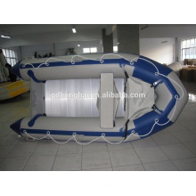 ce china inflatable boat 3.6m rowing inflatable boat aluminum floor pvc boat